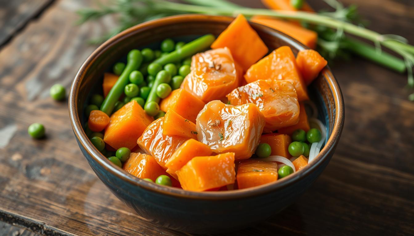 salmon and sweet potato dog food​